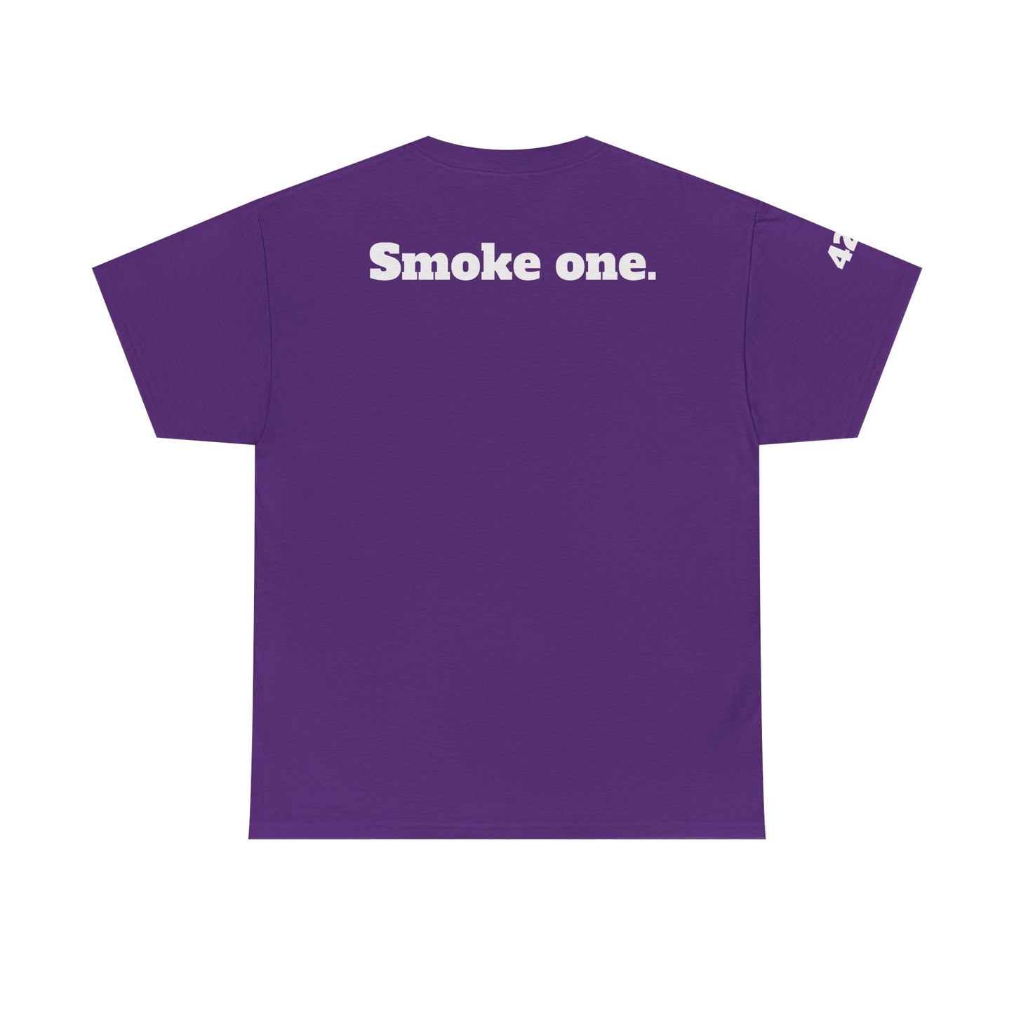 T-Shirt — Baked & Confused Smiley Graphic Tee ("Smoke One")