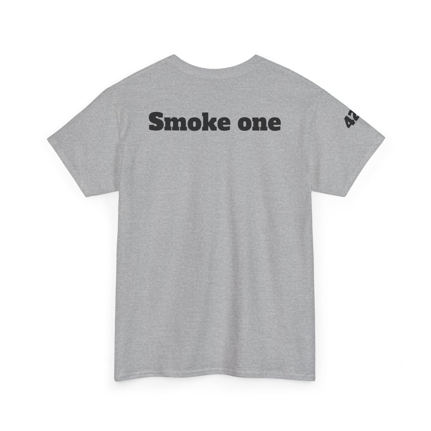 T-Shirt — Baked & Confused Smiley Graphic Tee ("Smoke One")