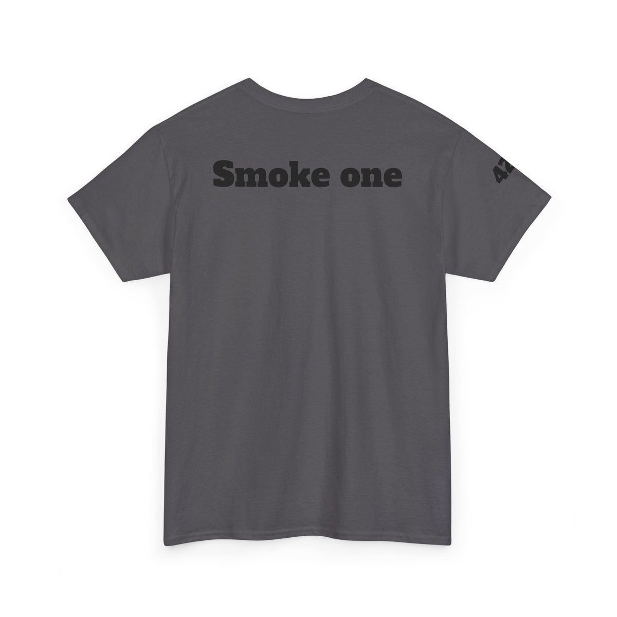 T-Shirt — Baked & Confused Smiley Graphic Tee ("Smoke One")