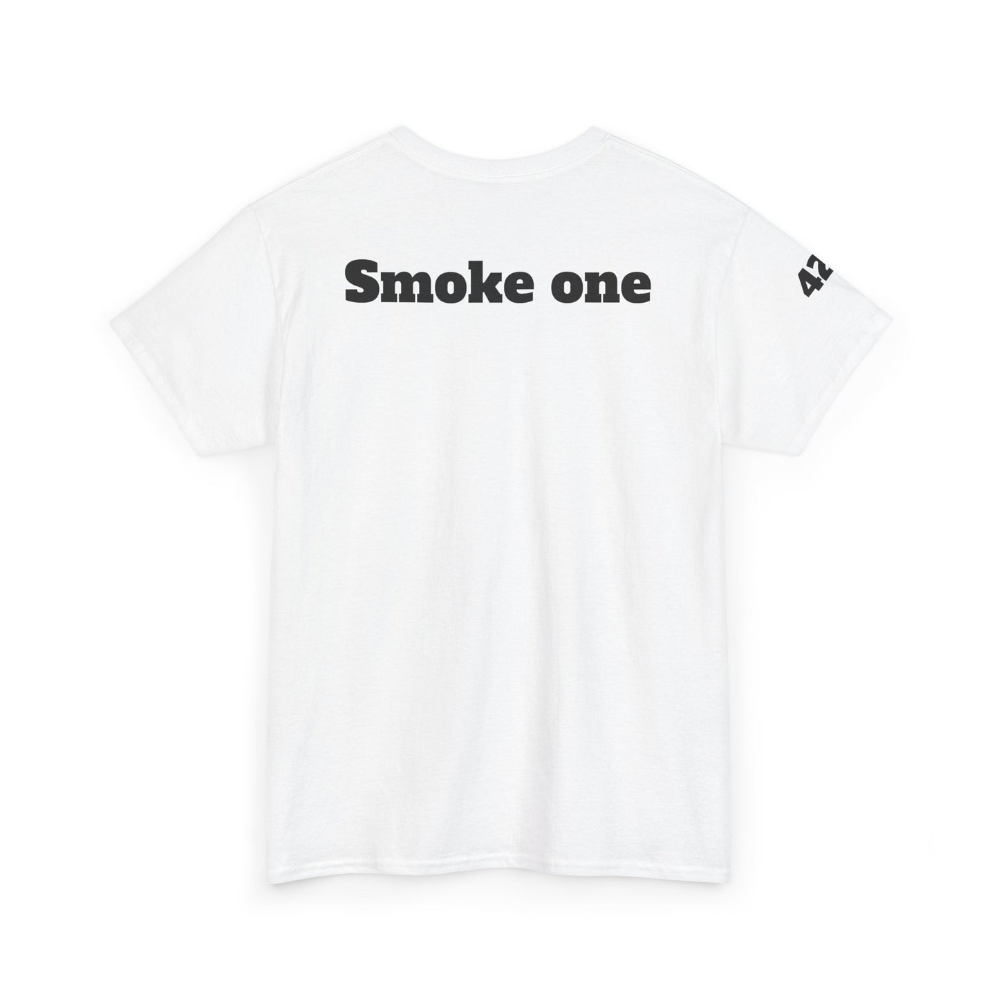 T-Shirt — Baked & Confused Smiley Graphic Tee ("Smoke One")
