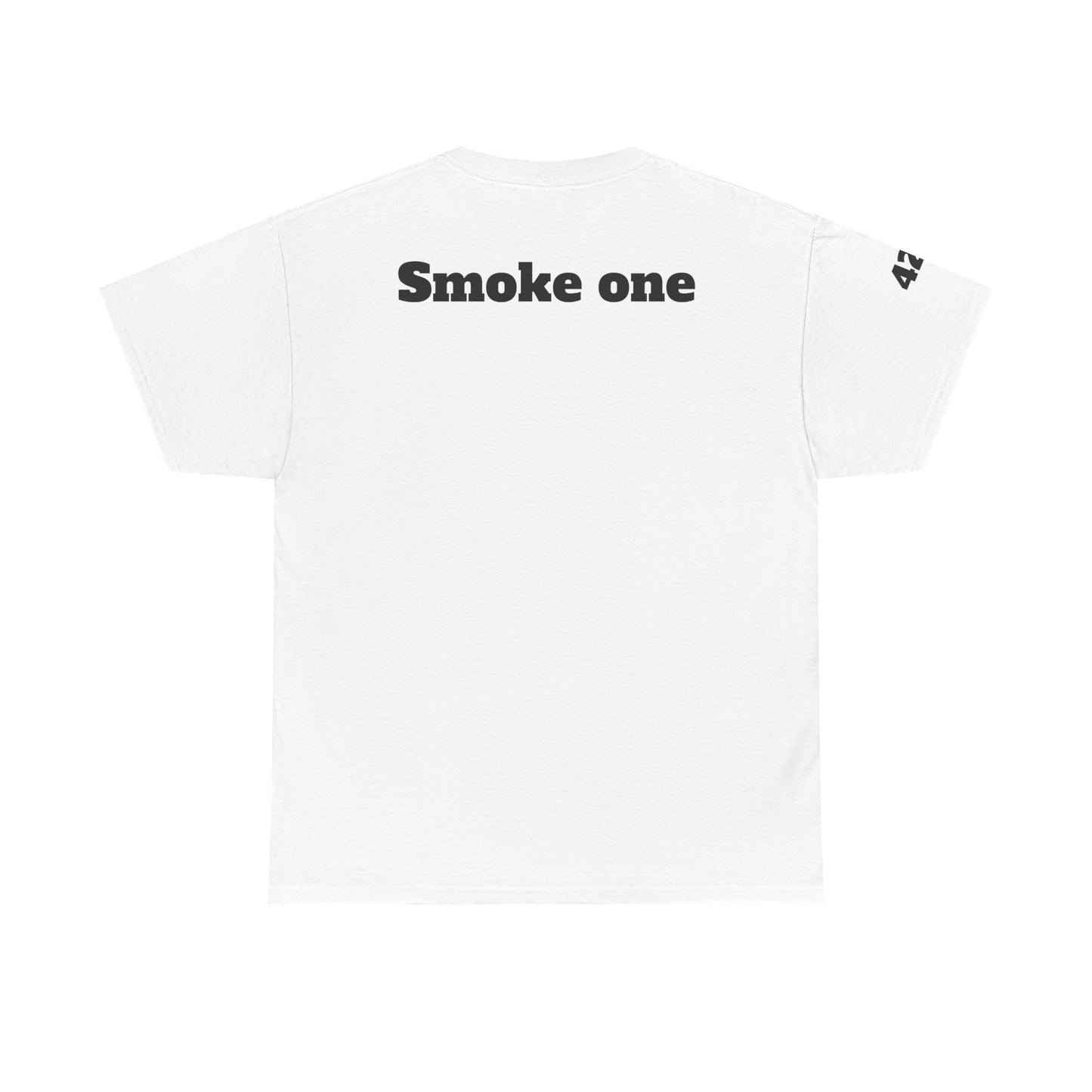 T-Shirt — Baked & Confused Smiley Graphic Tee ("Smoke One")