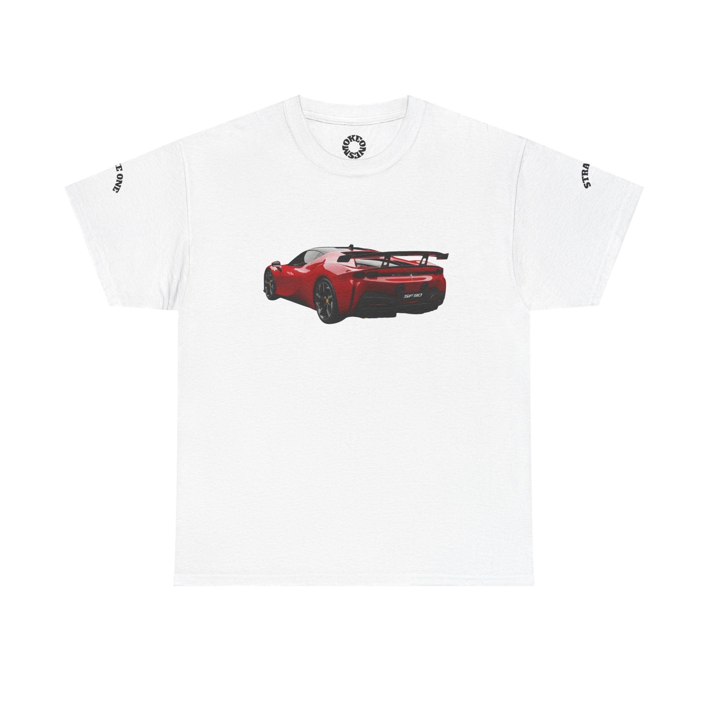 T-Shirt - SF90 Stradale F1 Racing Car Enthusiast Unisex Heavy Cotton Tee