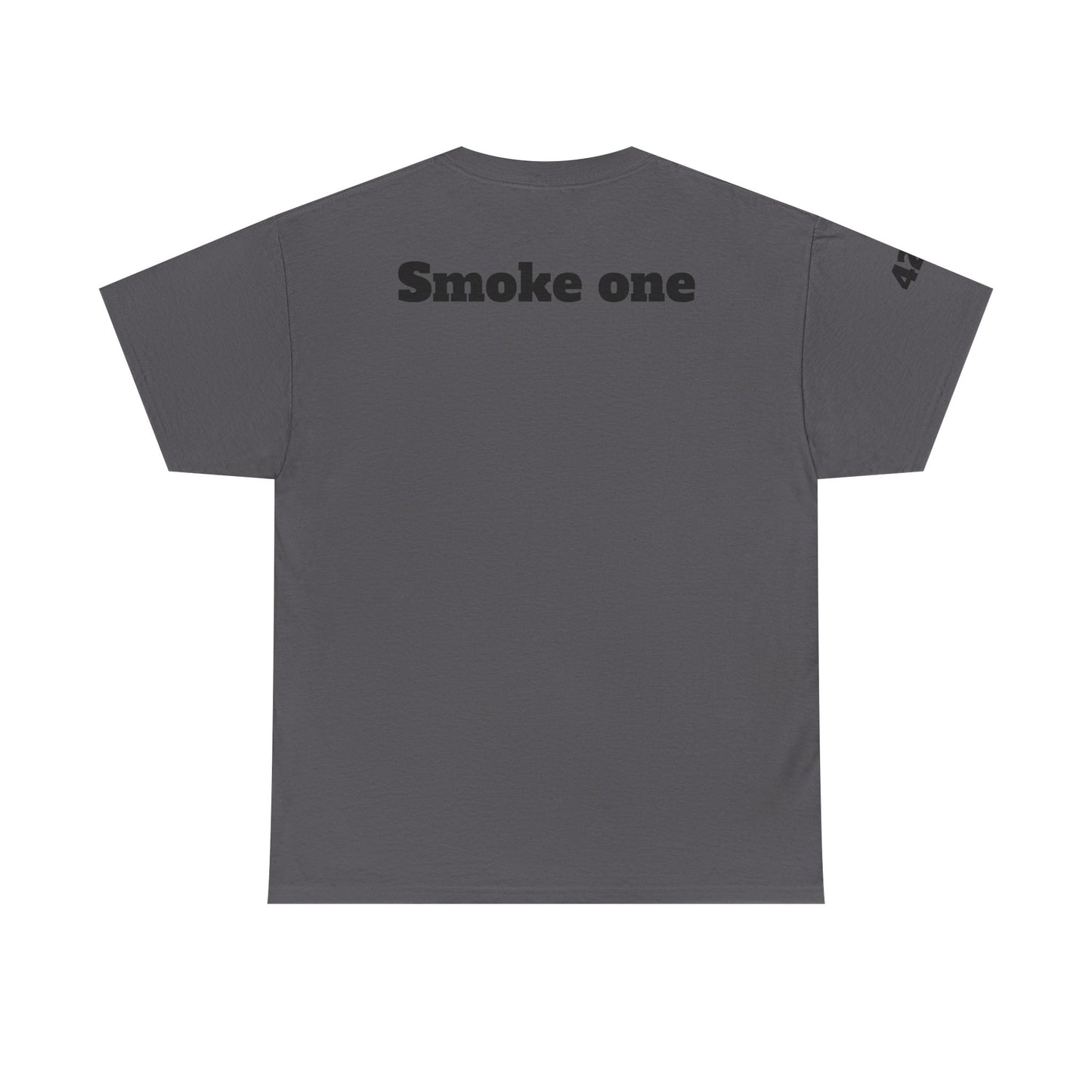 T-Shirt — Baked & Confused Smiley Graphic Tee ("Smoke One")