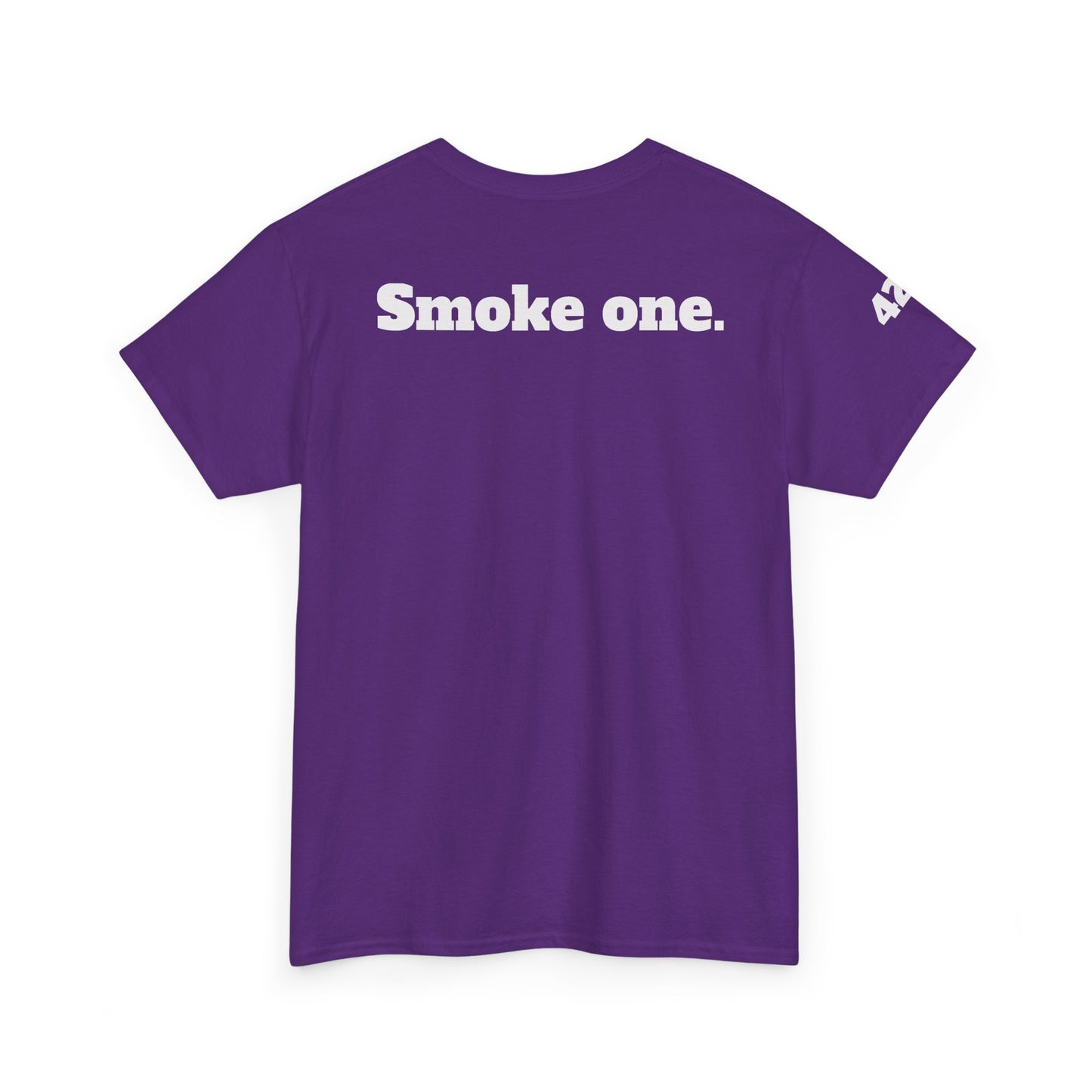 T-Shirt — Baked & Confused Smiley Graphic Tee ("Smoke One")
