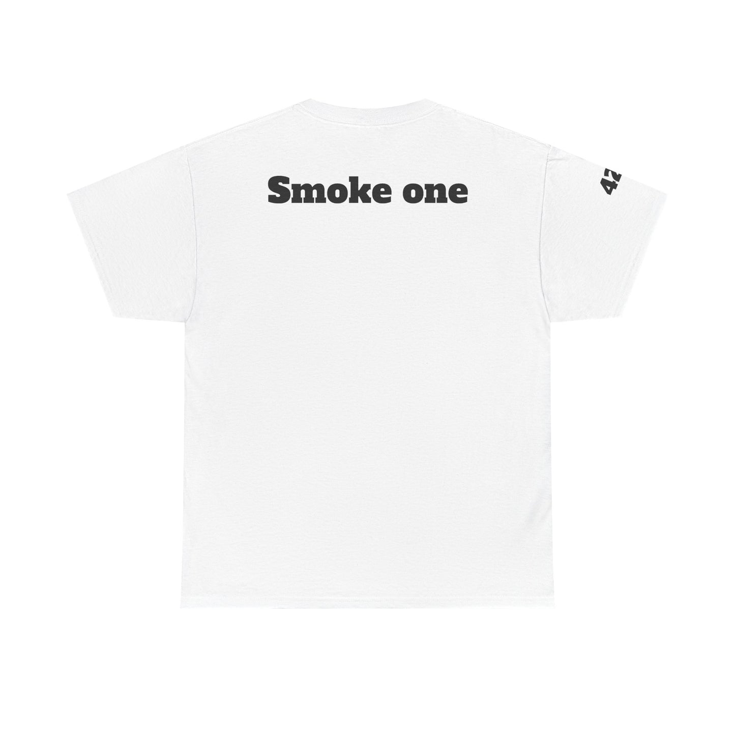 T-Shirt — Baked & Confused Smiley Graphic Tee ("Smoke One")