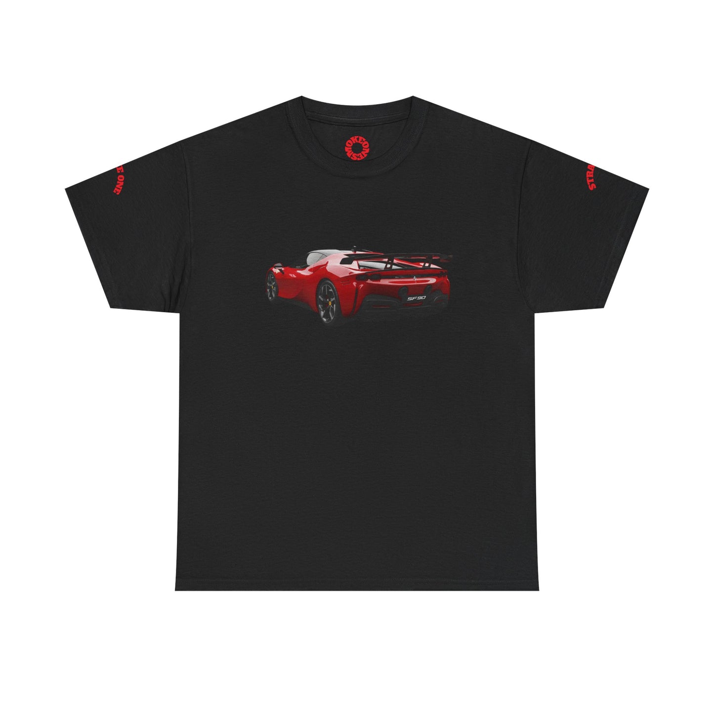 T-Shirt - SF90 Stradale F1 Racing Car Enthusiast Unisex Heavy Cotton Tee