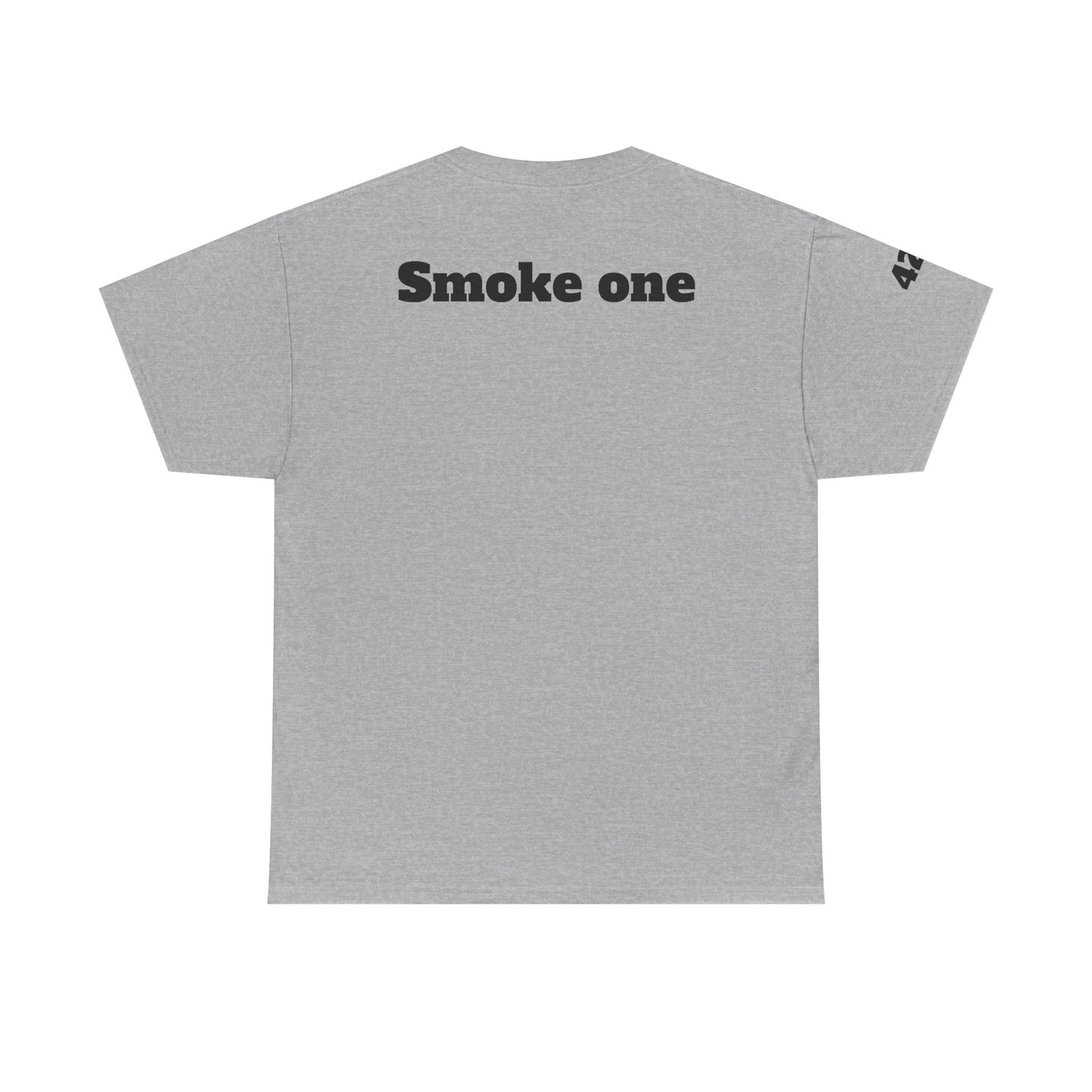 T-Shirt — Baked & Confused Smiley Graphic Tee ("Smoke One")