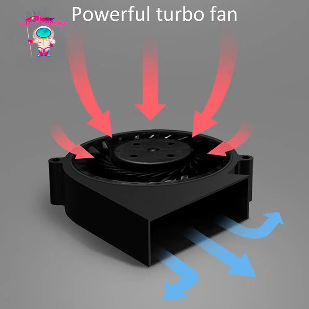 HAPPYSMOKING Smokeless Cigar Ashtray Rechargeable Smoke Air Purifier 4000mA Cigarette Cenicero Ash Tray Desk Accessories