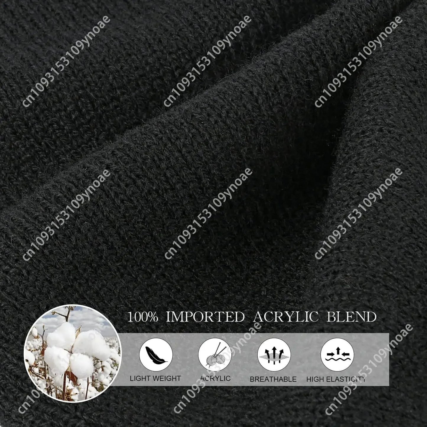 Cookies Embroidery Beanie Hat Winter Knitted Slouchy Cuffed Skull Cap Warm Ski Hats Men Women Soft Comfortable Classic Fashion