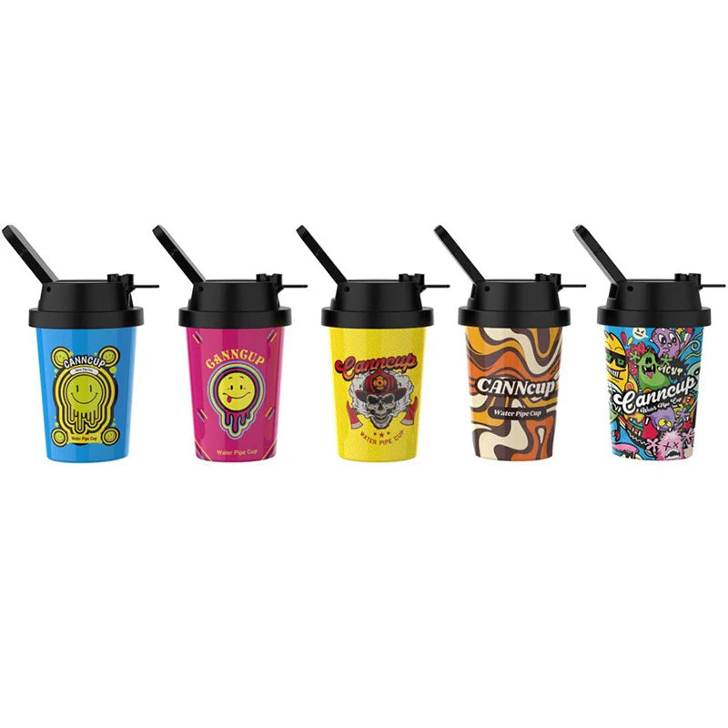 Coffee Milk Tea Cup  Water Pipe Cups  Plastic CANNcup  Smoking Water Pipe Bottle Water System