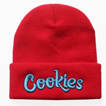 Cookies Embroidery Beanie Hat Winter Knitted Slouchy Cuffed Skull Cap Warm Ski Hats Men Women Soft Comfortable Classic Fashion