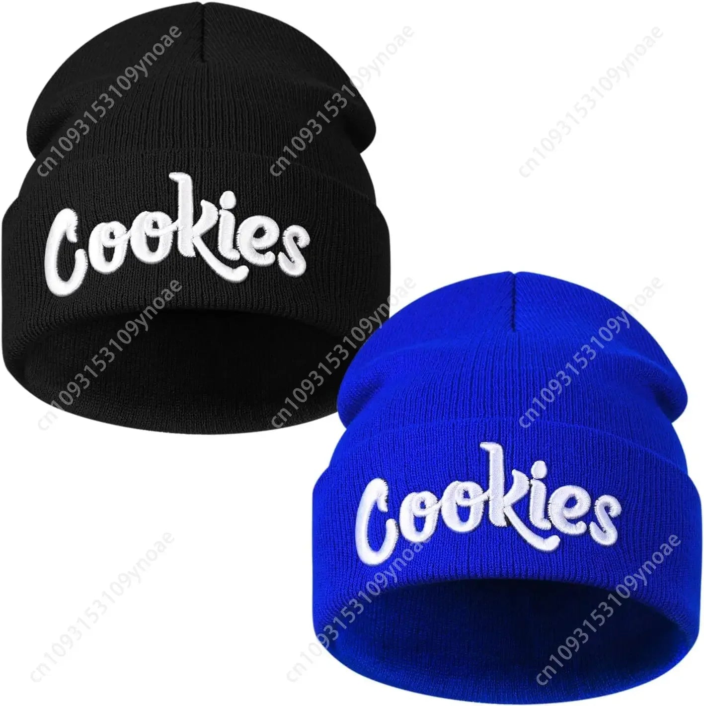 Cookies Embroidery Beanie Hat Winter Knitted Slouchy Cuffed Skull Cap Warm Ski Hats Men Women Soft Comfortable Classic Fashion