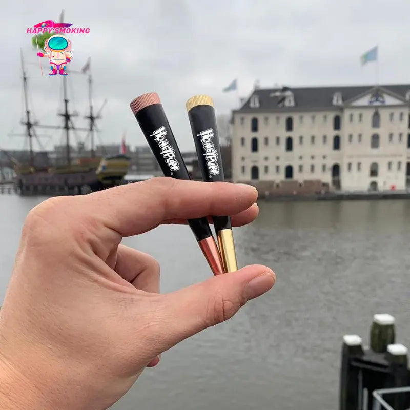 HAPPY SMOKING Metal Conical Smoking Pipe with Filter Mouth Tips Removable Tobacco Pipas Smoke Accessories