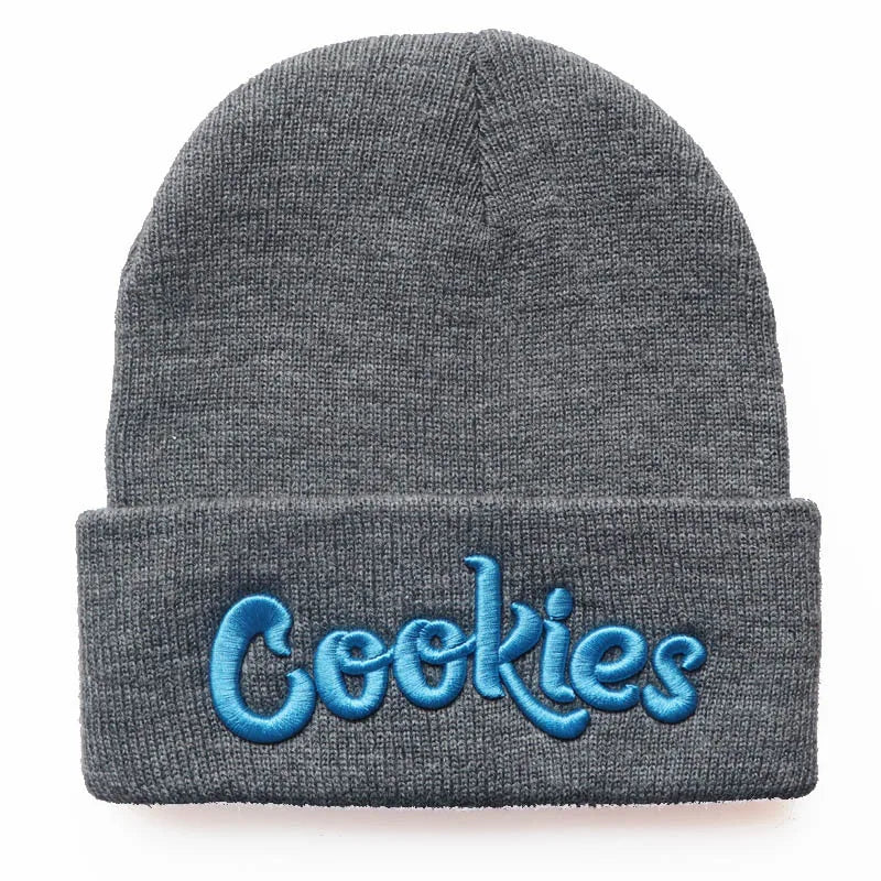 Cookies Embroidery Beanie Hat Winter Knitted Slouchy Cuffed Skull Cap Warm Ski Hats Men Women Soft Comfortable Classic Fashion