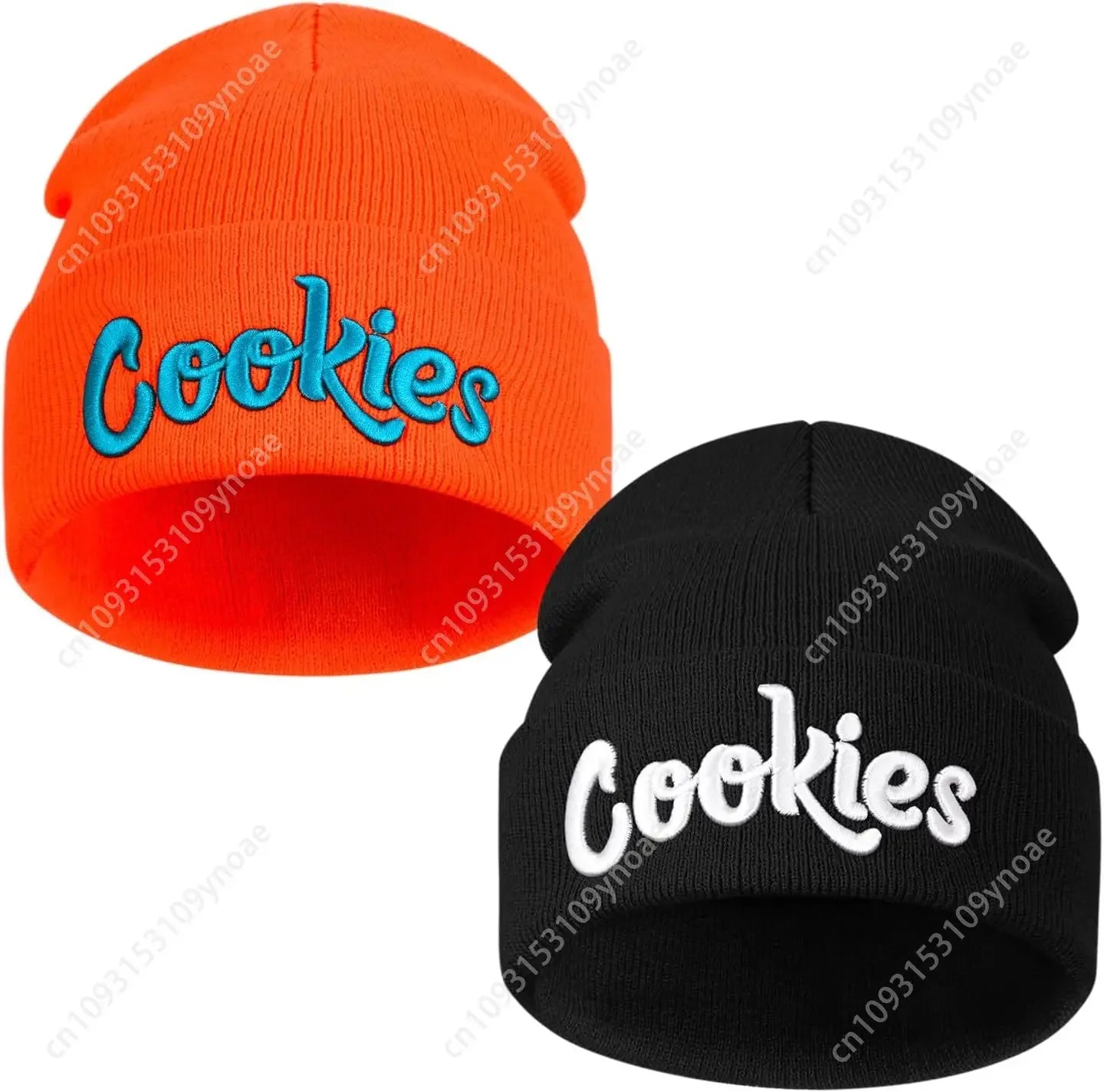 Cookies Embroidery Beanie Hat Winter Knitted Slouchy Cuffed Skull Cap Warm Ski Hats Men Women Soft Comfortable Classic Fashion