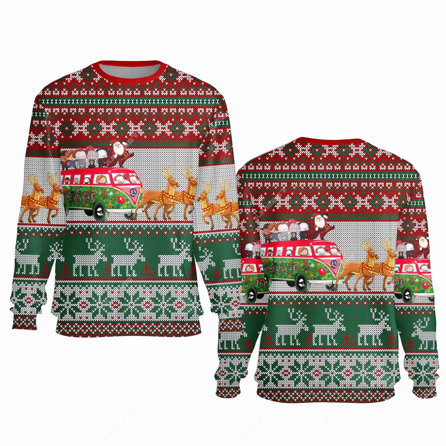 Jumeast Merry Fishmas Men Sweatshirt Hail Santa Women Cutecore Streetwear Christmas Santa Marijuana Graphic Funny DJ Pullover