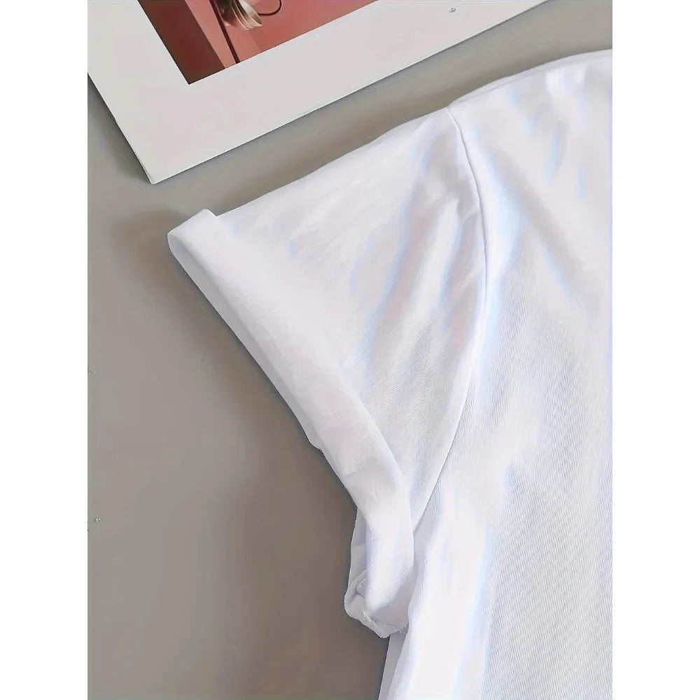 Casual Graphic Tee - Black Car Print with On Wheels Text Crew Neck All Season Comfort Fit Men's Women's T-Shirt Casual Clothes